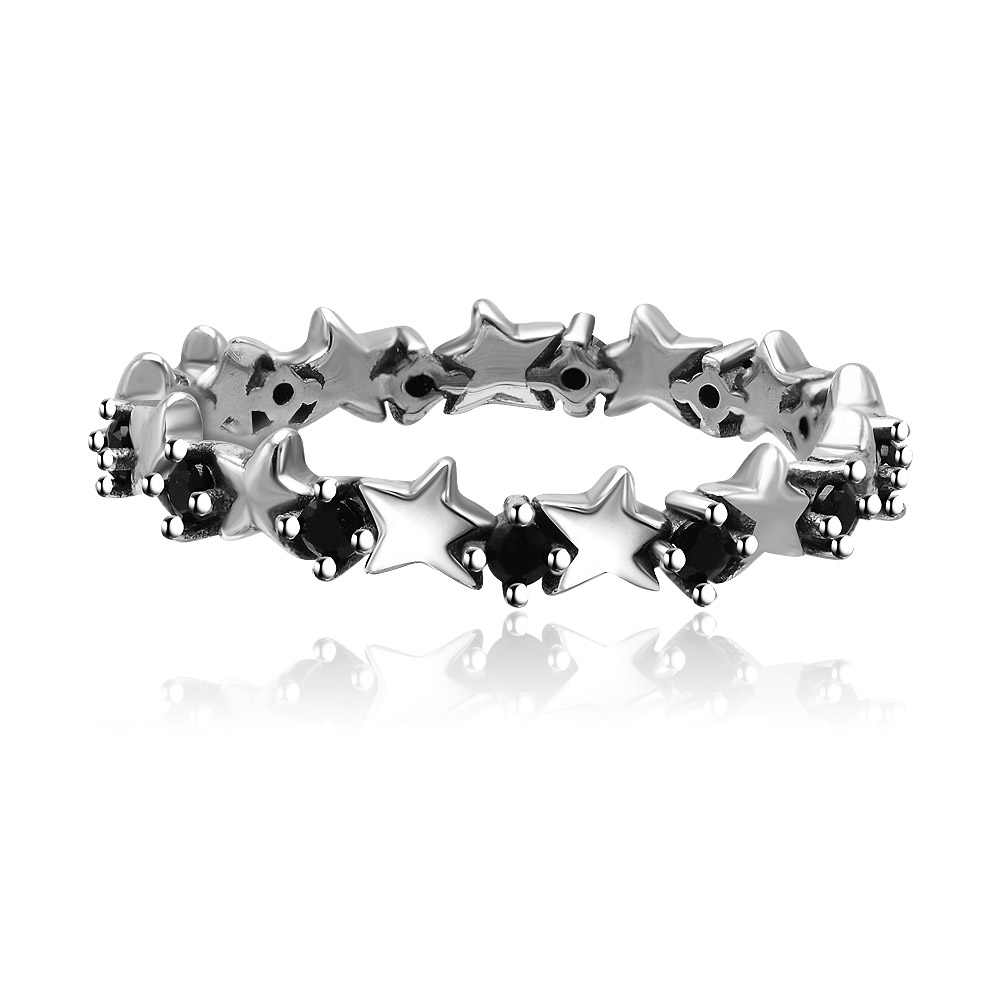Finger Star Trail Stackable Ring